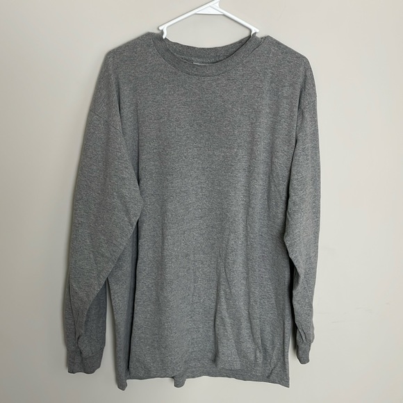 Pro 5 Super Heavy Large Tall Gray Long Sleeve T-Shirt- Large - Picture 1 of 11